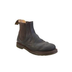 Dr. Martens Mens Leather Slip On Chelsea Boots Brown Size 7